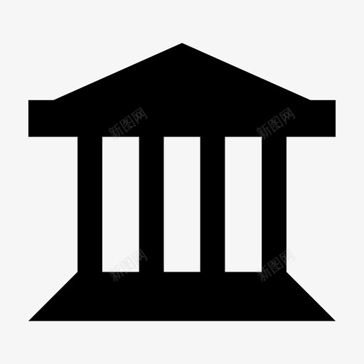 图书馆高减法图标svg_新图网 https://ixintu.com 信号 减法 参议院 国会 图书馆 大厅 大楼 工会 指示 高