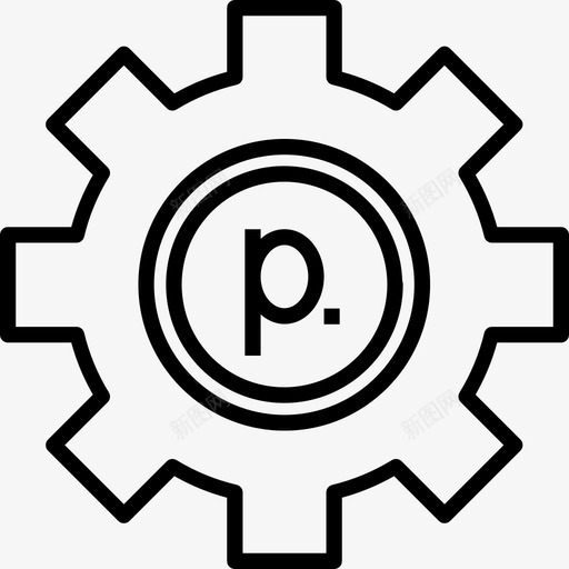 齿轮工具设置图标svg_新图网 https://ixintu.com 工具 材料 物品 白俄罗斯 设置 货币 货币卢布 轮子 金融 齿轮