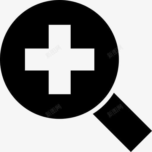 放大带加号指向图标的放大镜的界面符号svg_新图网 https://ixintu.com 指向图标的放大镜的界面符号 放大带加号