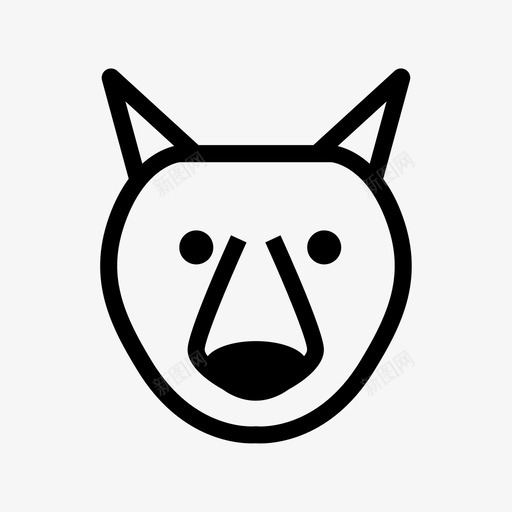 猫动物和鸟线图标svg_新图网 https://ixintu.com 动物和鸟线图标 猫