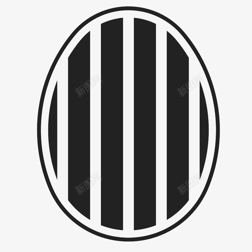 复活节彩蛋条纹椭圆斑马皮图标svg_新图网 https://ixintu.com 假日 印花 复活节彩蛋 斑马皮 条纹椭圆 栅栏窗 油漆 轮胎胎面 颜色
