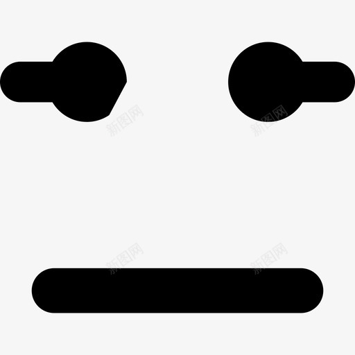 表情图方脸有笔直的嘴和眼睛线条界面情绪正常图标svg_新图网 https://ixintu.com 情绪正常 界面 表情图方脸有笔直的嘴和眼睛线条