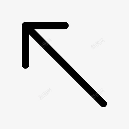 左上箭头上载查找图标svg_新图网 https://ixintu.com 135度 上载 定位 左上箭头 左箭头 方向 查找 目标 角箭头角左箭头左箭头左上箭头