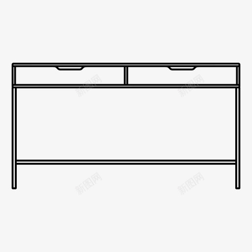 桌子桌面宜家图标svg_新图网 https://ixintu.com 亚历克斯 台面 宜家 宜家家具 家具 房子 桌子 桌面 梳妆台 橱柜