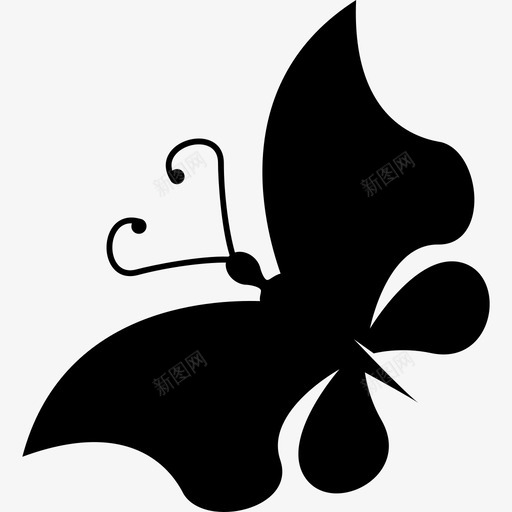 蝴蝶美丽的形状向左旋转动物蝴蝶图标svg_新图网 https://ixintu.com 动物 蝴蝶 蝴蝶美丽的形状向左旋转