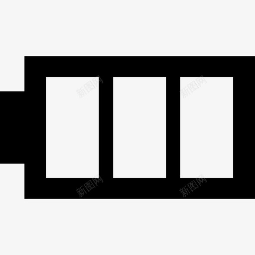 具有三个区域界面指向图标的电池图像svg_新图网 https://ixintu.com 具有三个区域 指向图标的电池图像 界面