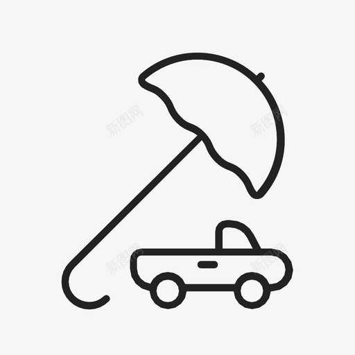 汽车保险工会伞图标svg_新图网 https://ixintu.com 伞 保险箱 另一个 工会 支票 标记 汽车保险 车辆 附加