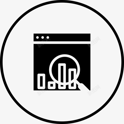 柱状图静态结果显示图标svg_新图网 https://ixintu.com 信息显示 分析 图表 性能 搜索引擎优化开发圆形固体卷1 数据图 柱状图 监控 结果显示 绘制数据 网页 静态