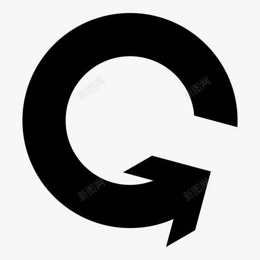 逆时针同步逆时针旋转图标svg_新图网 https://ixintu.com 倒带 刷新 反转 同步 后退 方向 更新 箭头 逆时针 逆时针旋转 重新加载