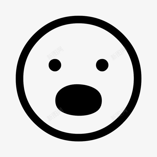 惊讶笑脸震惊图标svg_新图网 https://ixintu.com gold hold 不 出售 惊讶 笑脸 粗体 表情符号 震惊