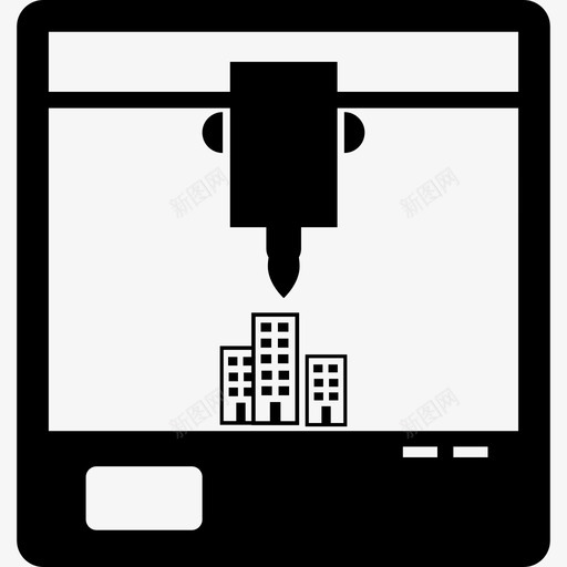 窗口界面3d打印机组的3d打印机符号图标svg_新图网 https://ixintu.com 3d打印机组的3d打印机符号 界面 窗口