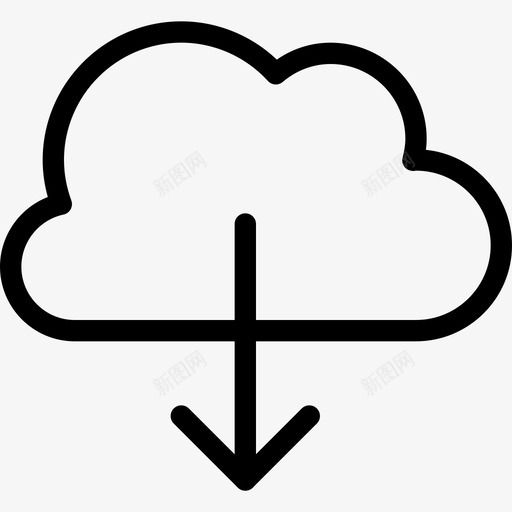 云虚拟存储图标svg_新图网 https://ixintu.com 云下载 克隆 外置 存储 宽 数据 杰作 沿 电子公报 虚拟 计算机 通用应用图标集