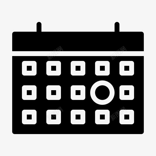 日历日期翻页图标svg_新图网 https://ixintu.com 日历 日期 月份 服务 纸张 翻页