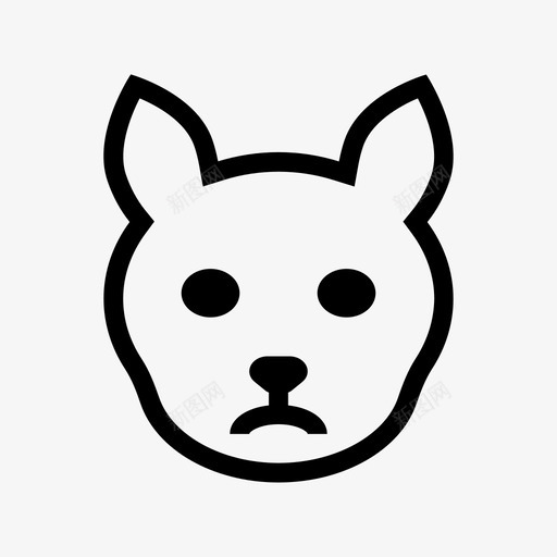 猫动物和鸟线图标svg_新图网 https://ixintu.com 动物和鸟线图标 猫