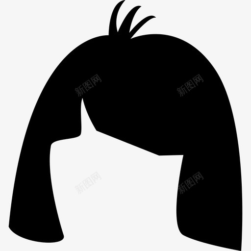 短发造型美发沙龙图标svg_新图网 https://ixintu.com 短发 美发沙龙 造型