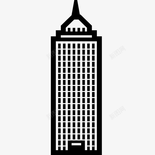 摩天大楼塔楼仓库图标svg_新图网 https://ixintu.com 仓库 塔楼 建筑 摩天大楼 纽约 草图 货币 采购 黑色