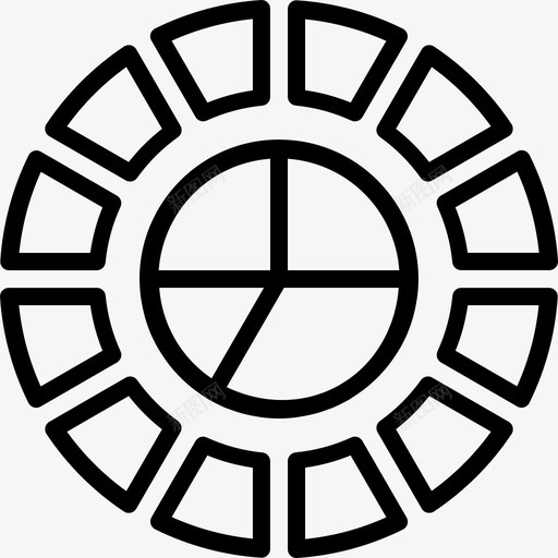 饼图性能数字图标svg_新图网 https://ixintu.com 信息图元素第二卷 分析 图 图表 性能 数字 测量 演示 量规 饼图