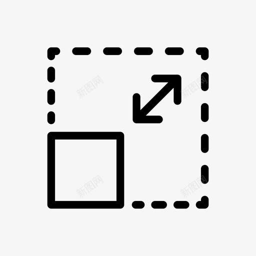 调整大小固定形状转换图标svg_新图网 https://ixintu.com 不同维度 固定形状 更改 服务设计工具 服务转换 箭头 缩放 调整 调整大小 转换 重新排列