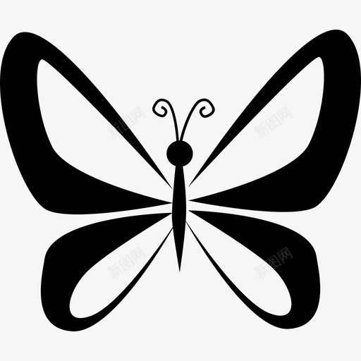 带翅膀的蝴蝶俯视图动物蝴蝶图标svg_新图网 https://ixintu.com 动物 带翅膀的蝴蝶俯视图 蝴蝶