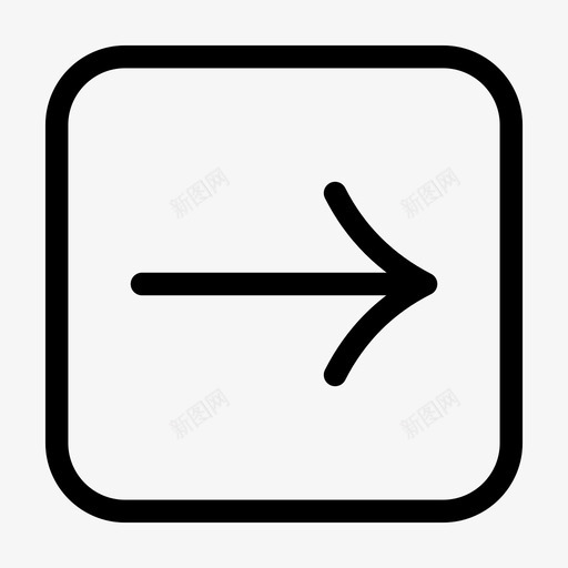 右箭头方形信号图标svg_新图网 https://ixintu.com 侧 信号 减法 右箭头 推迟 方向 方形 更多