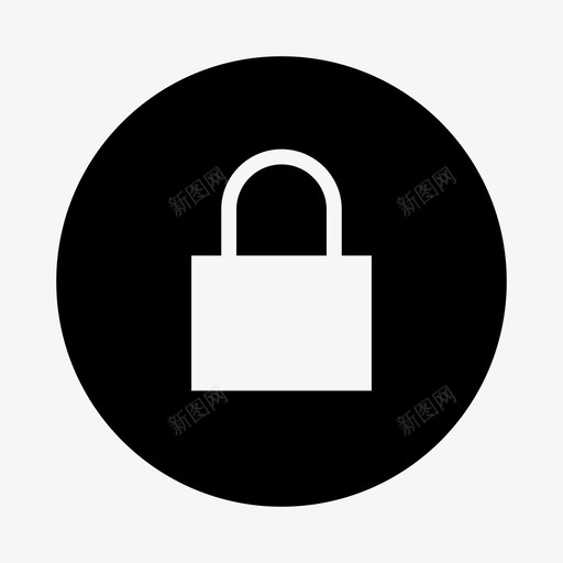 锁定关机受保护图标svg_新图网 https://ixintu.com 保护 关机 关闭 受保护 安全 社交消息用户界面 解锁 锁定 隐私