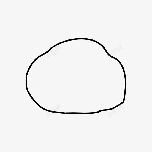 岩石巨石物品图标svg_新图网 https://ixintu.com 圆形岩石 展示件 山 岩石 岩石轮廓 巨石 材料 物品 石头