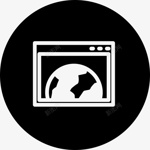 世界浏览器界面符号为圆形seopackfull图标svg_新图网 https://ixintu.com seopackfull 世界浏览器界面符号为圆形