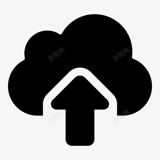 云上传云中存储图标svg_新图网 https://ixintu.com glyph1ui 下载 云上传 云中 云向上 保存 存储 服务器 沉淀