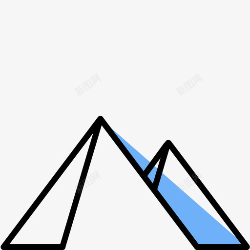 金字塔开放地标图标svg_新图网 https://ixintu.com 分析 古代 地标 埃及 开放 开罗 文档 标记 点击 金字塔