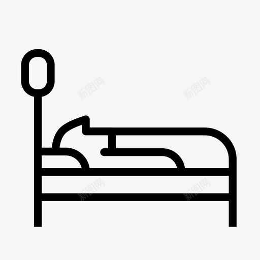 病人疾病健康图标svg_新图网 https://ixintu.com 健康 医院 疾病 病人