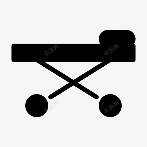 担架运输工具手推车图标svg_新图网 https://ixintu.com 医疗 医院 卫生 手推车 担架 推车 救护车 轮床 轮式床 运输工具