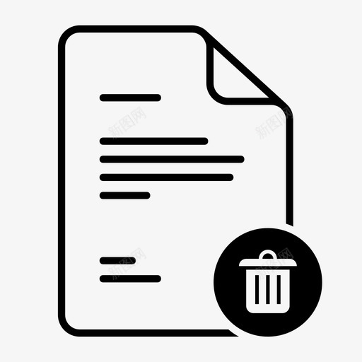删除文档撤消纸张图标svg_新图网 https://ixintu.com 删除文档 撤消 擦除文档 添加到垃圾箱 纸张 编辑 销毁