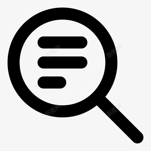 内容搜索否放大镜图标svg_新图网 https://ixintu.com bold explore find gold hold sold 内容搜索 否 放大镜