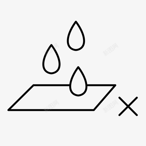 防水材料疏水材料非多孔图标svg_新图网 https://ixintu.com 塑料 干燥 材料性能 疏水材料 防水 防水材料 非多孔