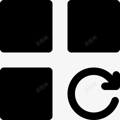 刷新重新加载否图标svg_新图网 https://ixintu.com android android用户界面vol2solid app gold 保留 刷新 否 已售 界面 粗体 重新加载