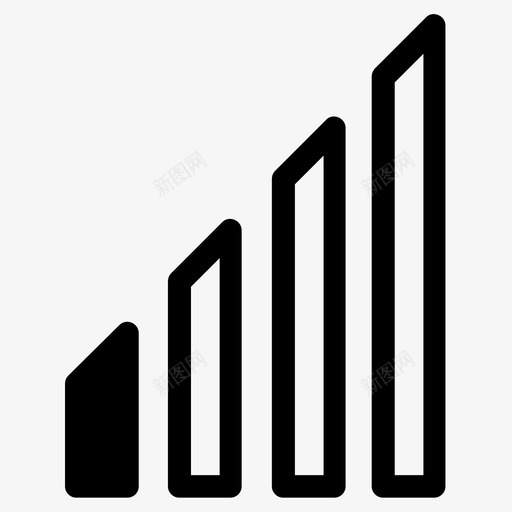 信号条接收指针图标svg_新图网 https://ixintu.com 信号条 信号条信号接收 向下 定位 指针 接收 无信号 痛苦 网络连接 轻视