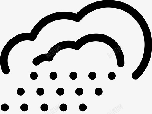 雪黑雪细雪图标svg_新图网 https://ixintu.com 云 冬天 冷雪 大气 天气 好雪 细雪 雪 黑雪