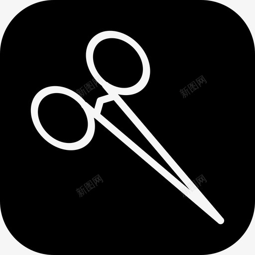 剪刀外科手术剪图标svg_新图网 https://ixintu.com 修剪 剪 剪刀 医疗 医疗瓷砖固体差异 外科手术 新郎 理发 绷带