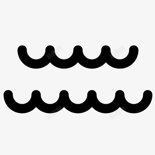 波浪水游泳图标svg_新图网 https://ixintu.com 冲浪 水 水上 沙 波浪 海洋 海滩 游泳 盐