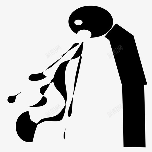 呕吐物图标svg_新图网 https://ixintu.com 呕吐物