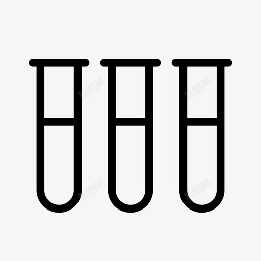 试管严肃的开放式图标svg_新图网 https://ixintu.com 严肃的 分析 化学 图形 实验 开放式 文件 试管