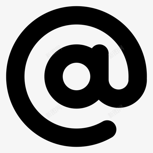 arrobaaddressat图标svg_新图网 https://ixintu.com address arroba at atsign domain email minioemailbold place 特殊字符 邮件id