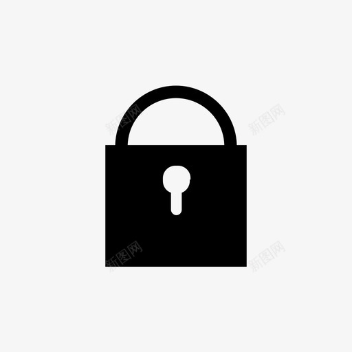 锁锁安全通道图标svg_新图网 https://ixintu.com 锁 锁安全通道