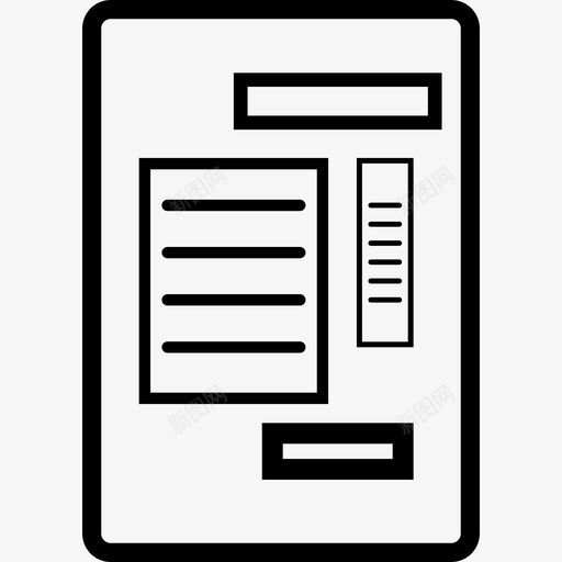 求职信图标svg_新图网 https://ixintu.com 求职信