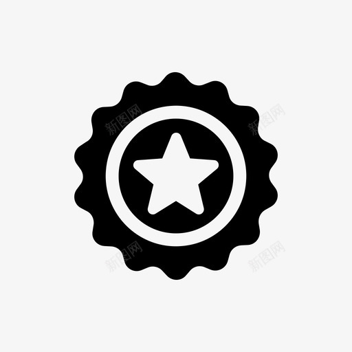 高级徽章乐趣图标svg_新图网 https://ixintu.com 乐趣 商务小卷2 工作 徽章 明星 标志 质量 顶级 高级