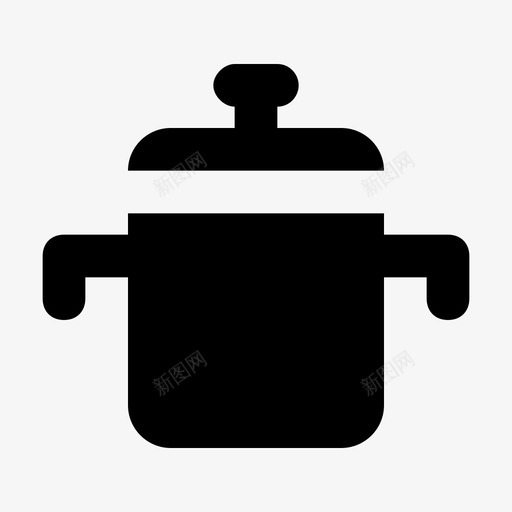 烹饪锅开放式厨房用具图标svg_新图网 https://ixintu.com 厨具材料设计图标 厨房用具 平底锅 开放式 把手 炊具 烹饪锅 砂锅 食物
