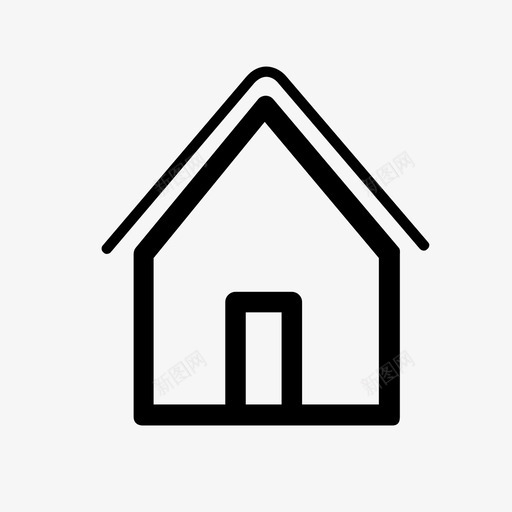 房屋建筑物住所图标svg_新图网 https://ixintu.com 住宅 住所 商店和服务 壁炉 家庭住宅 家庭百货公司 屋顶 建筑物 房屋