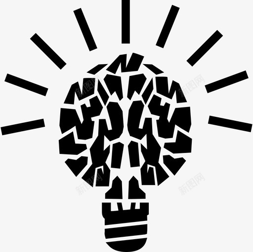 光脑教育符号学术1图标svg_新图网 https://ixintu.com 光脑教育符号 学术1