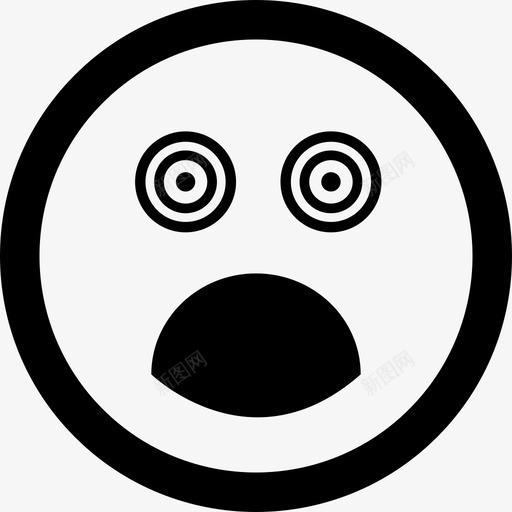 惊讶的方脸眼睛和嘴张开界面图标svg_新图网 https://ixintu.com 情绪圆润 惊讶的方脸 界面 眼睛和嘴张开