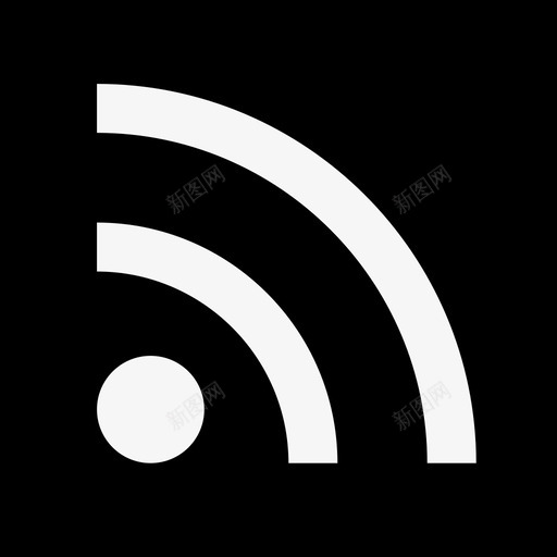 Rss符号界面指向图标svg_新图网 https://ixintu.com Rss符号 指向图标 界面